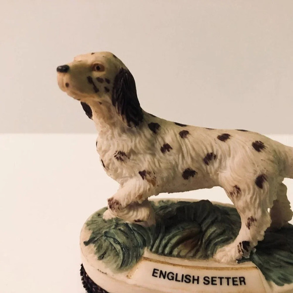 Vtg Jasco English Setter Hand Painted Clothes Lint Brush Taiwan - Picture 3 of 13